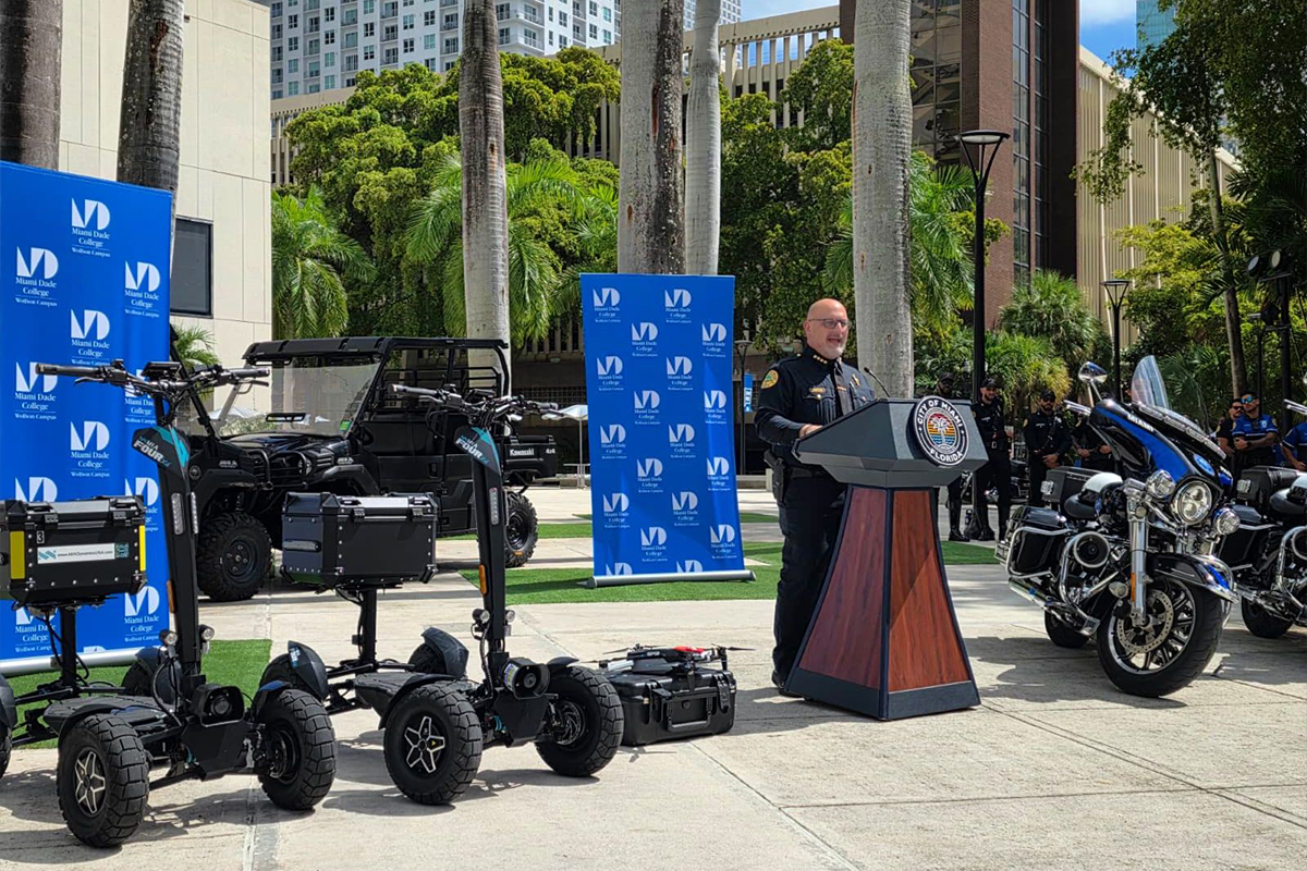 Miami Police Adopt MIA FOUR Electric ATV Scooters