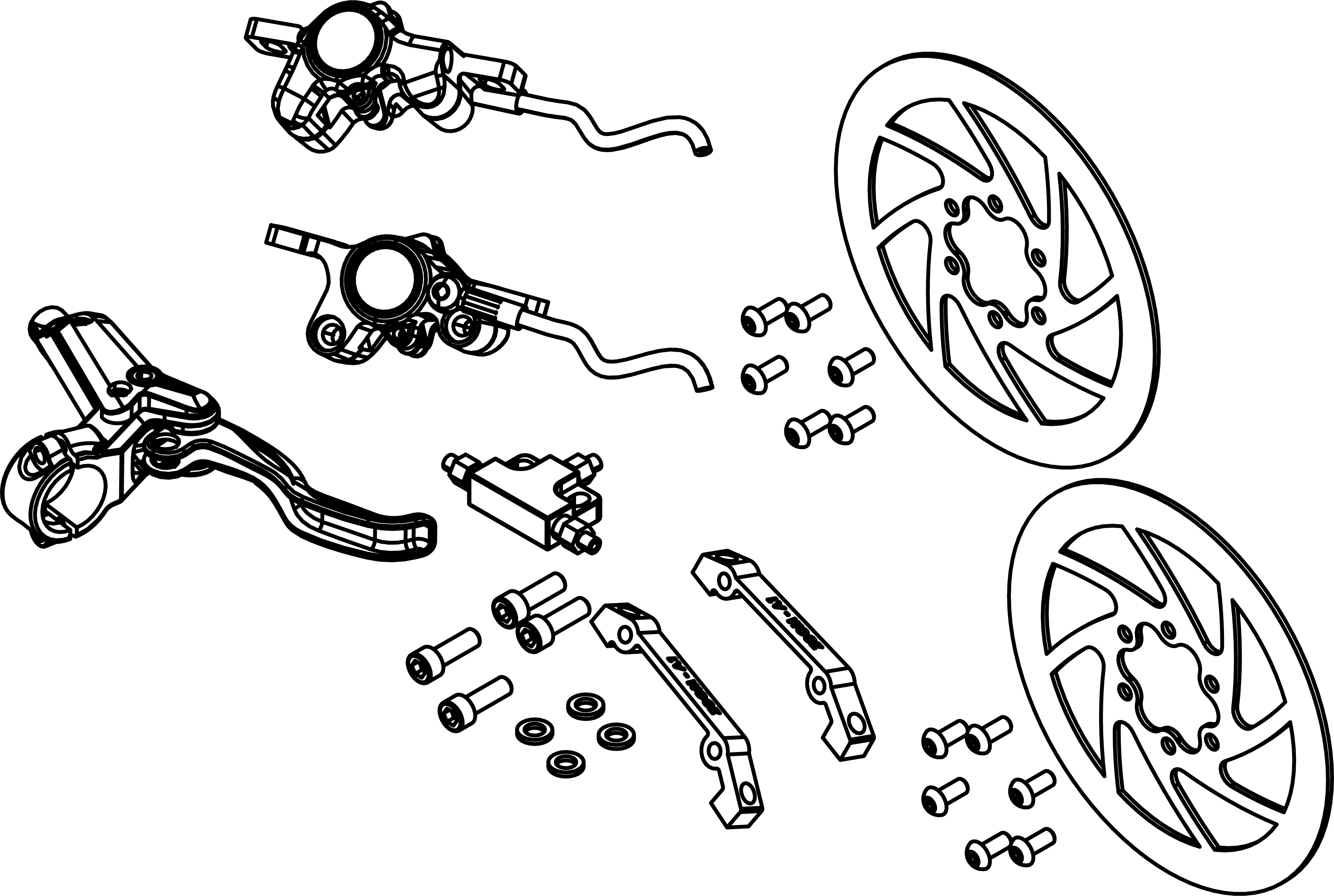 Front Disc Brake for Electric ATV Scooters