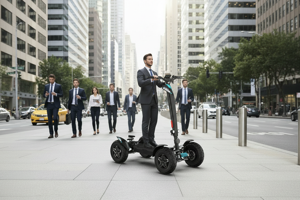 4 Wheel Stand Up Electric Scooter