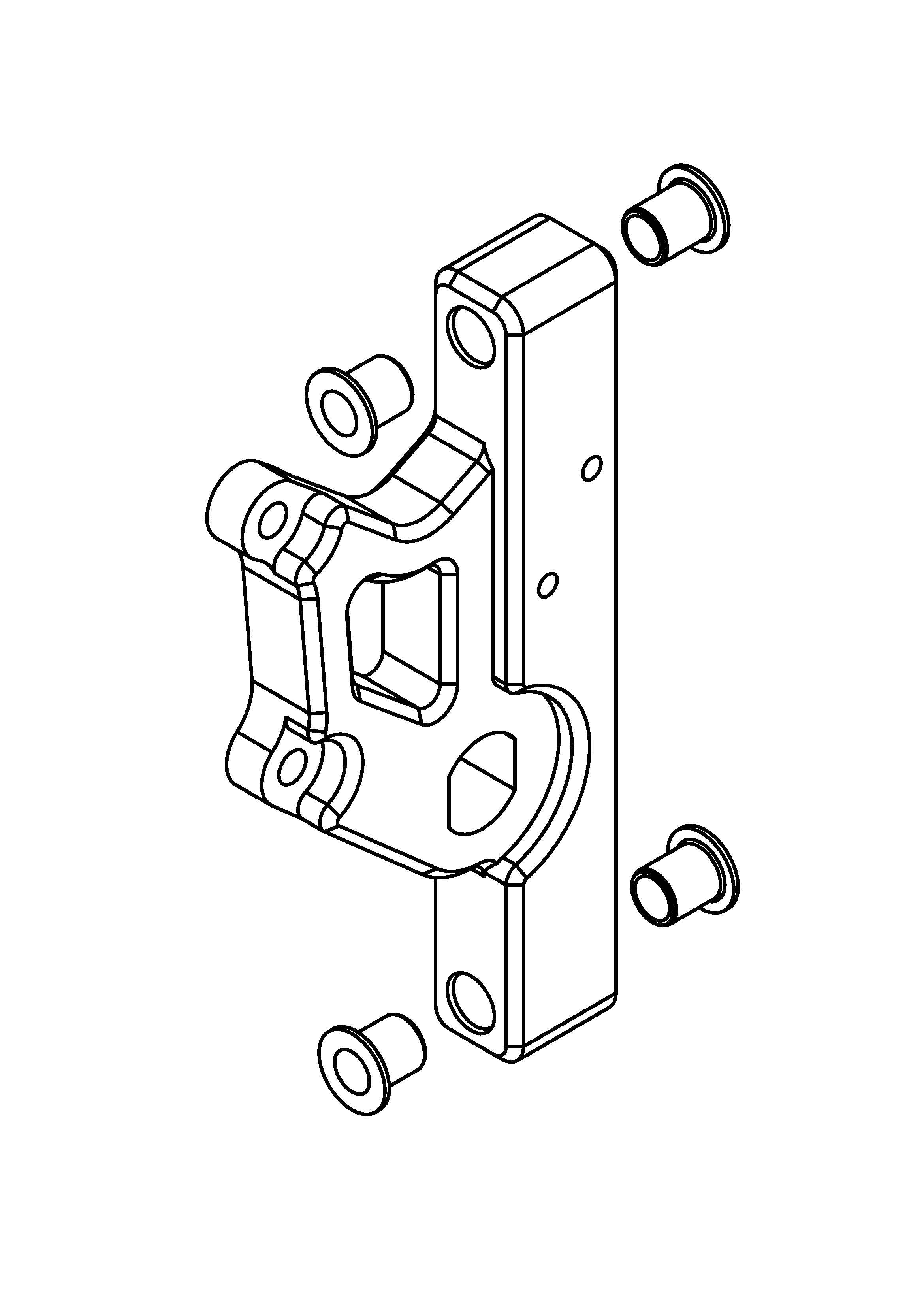 Assembled Rear arm - Left