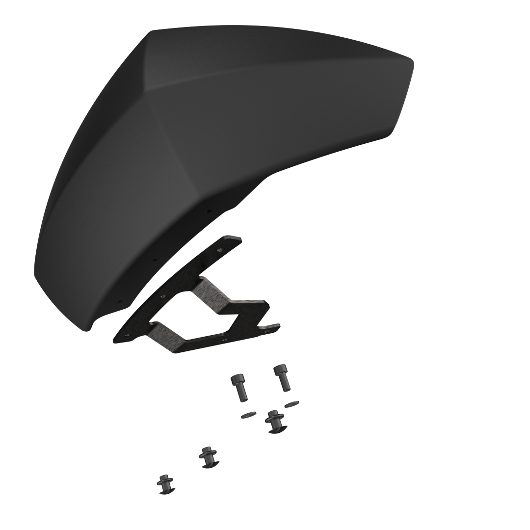 Assembled Front fender - Left