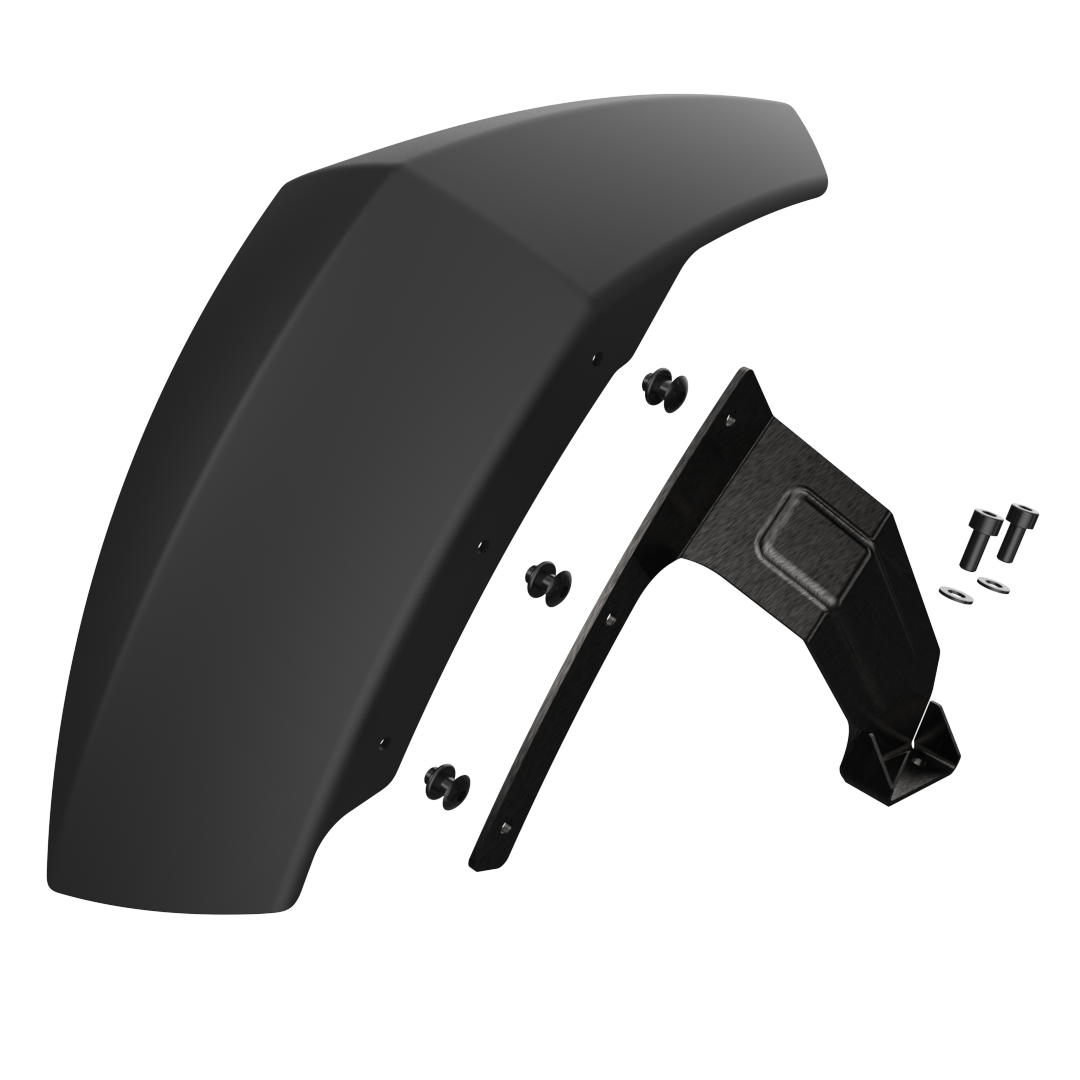 Assembled Rear fender - Left