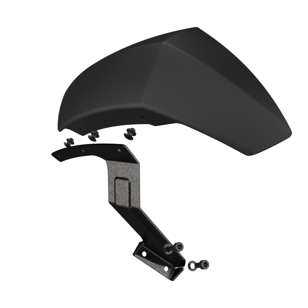 Assembled Rear fender - Left