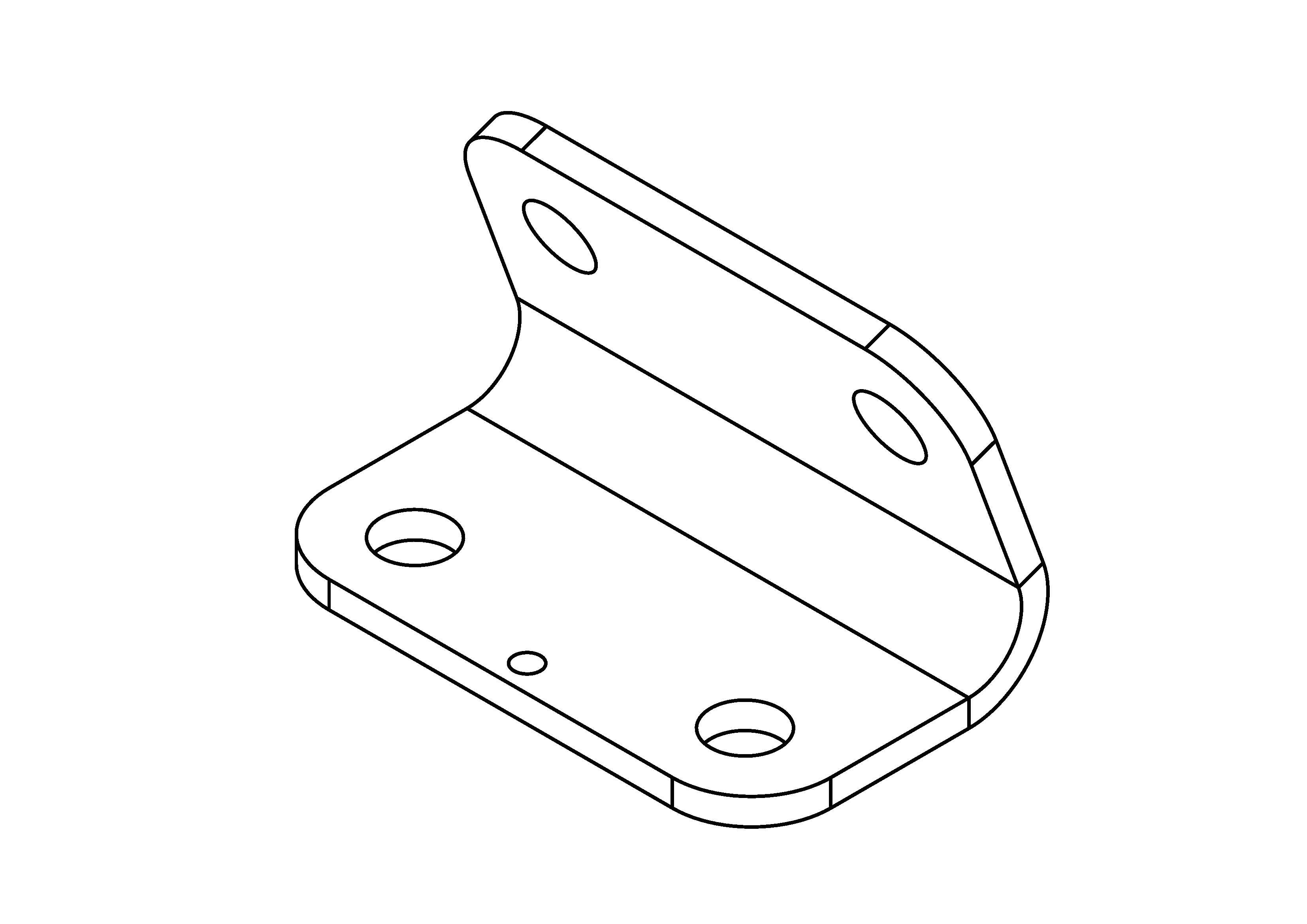 T - brake bracket